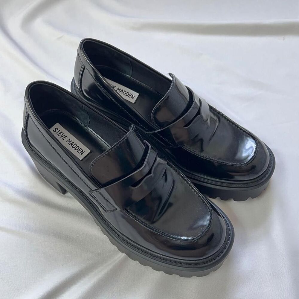 Steve-madden Women's Black Loafers - Picture 2 of 5